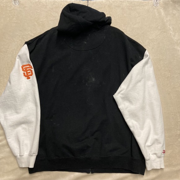 San Francisco Giants Hoodie Men's XXL Black MLB Baseball Stitches Full Zip Heavy - Picture 7 of 9
